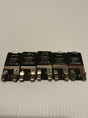 Lionel Lot Of 5 CTC Track Lock-On Connectors O Gauge Layout Vintage